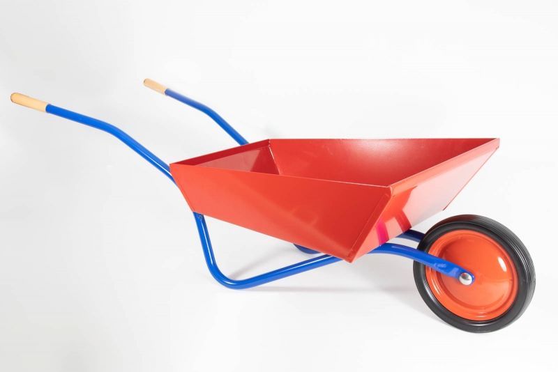 Metall Kinderschubkarre rot / blau, Lautenbach