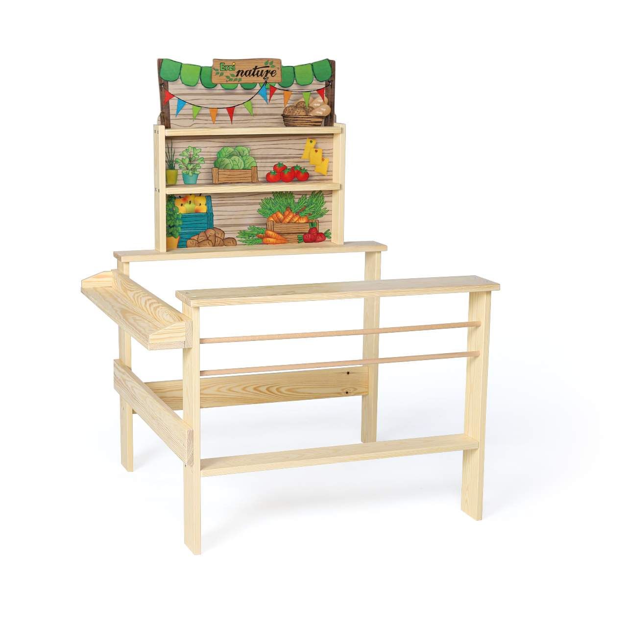 Holzspielzeug Kaufladen Bio-Markt, Erzí