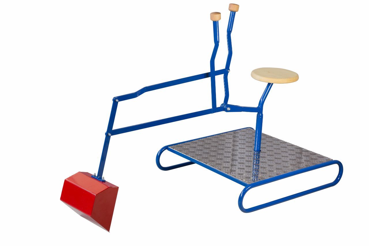 Sandkasten Sitzbagger Metall mit Raupengestell Lautenbach