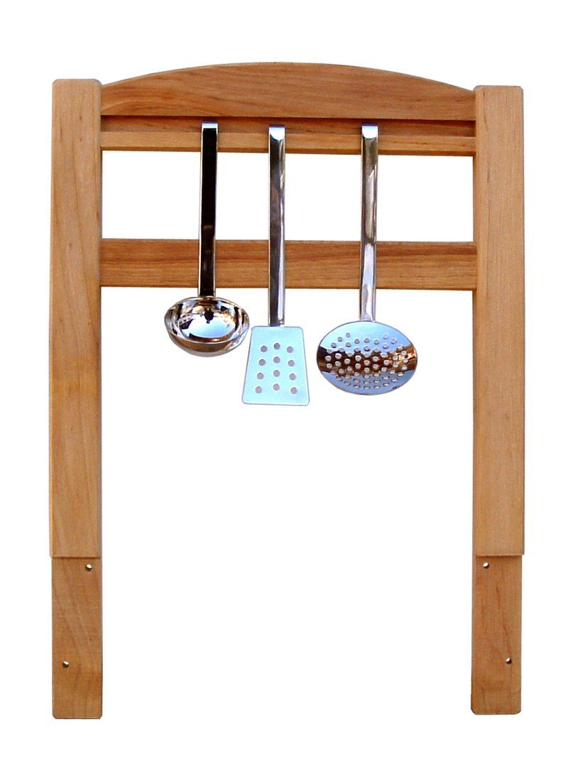 Besteckhalter Kinderküche Erlenholz massiv von Schöllner Holzspielzeug.