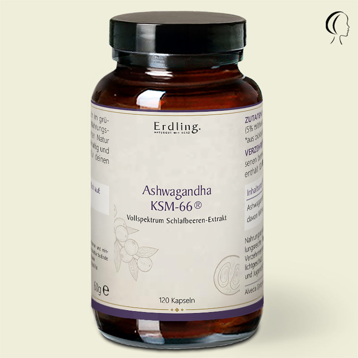 Ashwagandha KSM-66® vegan - 120 Kapseln