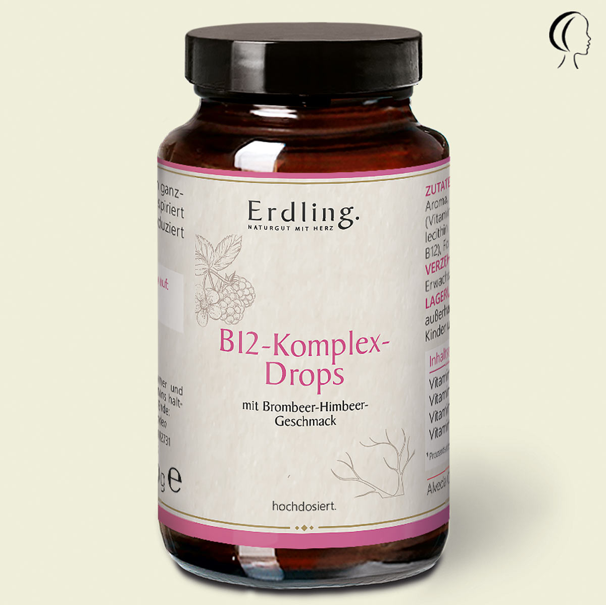 Vitamin B12-Komplex Brombeer - Himbeer Drops - 50 Stück
