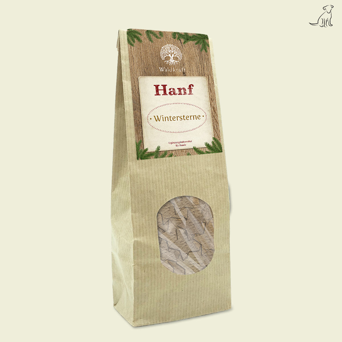 Hanf-Wintersterne - 110 Stk.