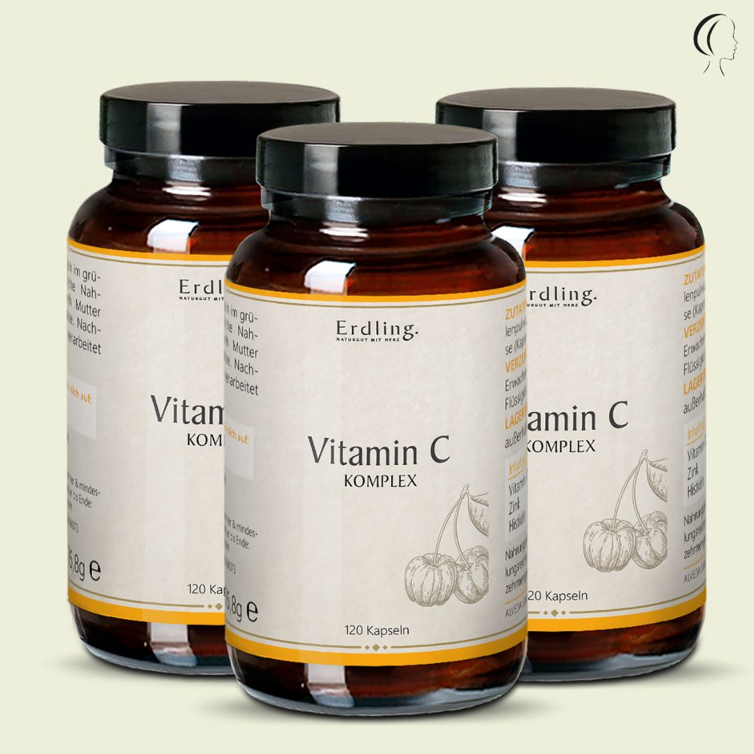Set: 3er Pack - Vitamin C Komplex - 3x 120 Kapseln