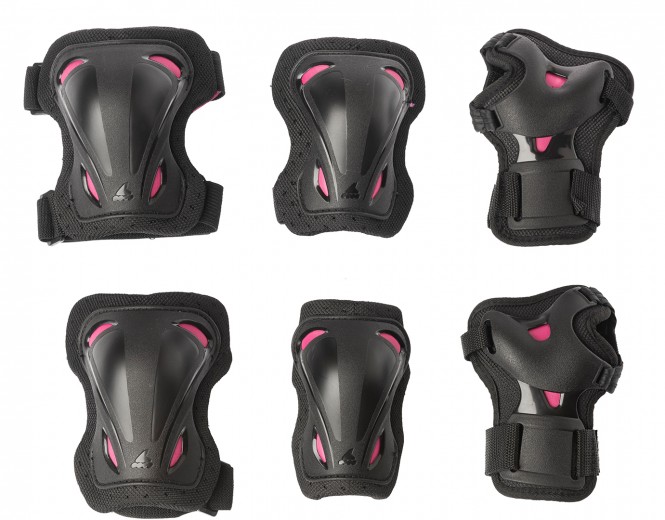 ROLLERBLADE SKATE GEAR W 3 Pack Schonerset 2026 black/raspberry - M