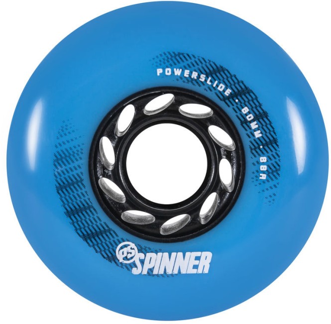 POWERSLIDE SPINNER 4er Rollenset 2025 blue - 80mm/88a