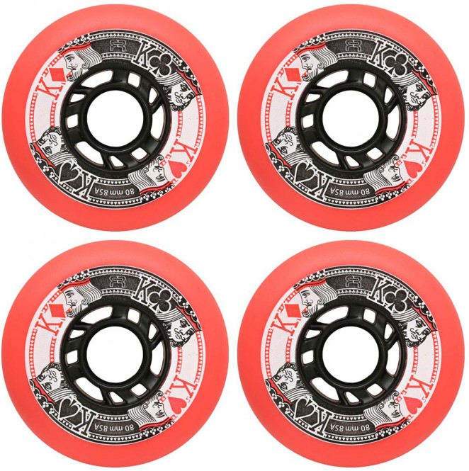 FR SKATES STREET KINGS 4er Pack Rollenset red - 80mm/85a