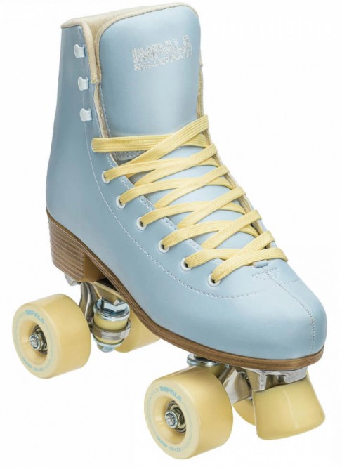 IMPALA QUAD SKATE Kinder Rollschuh sky blue/yellow - 34