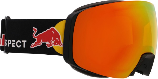 SPECT EYEWEAR RED BULL JON Schneebrille 2026 black/orange red mirror + Zusatzglas light pink