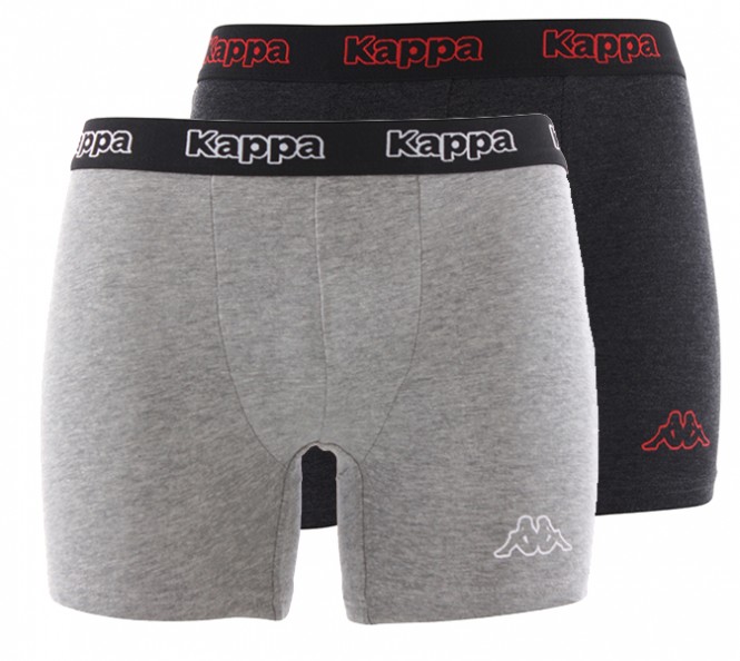 KAPPA BOXERS 2er Pack Boxershort anthracite/mid grey - S