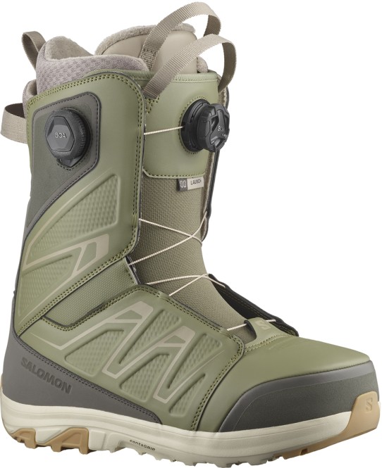 SALOMON LAUNCH BOA SJ BOA Boot 2025 deep lichen green/beluga/vintage khaki - 39