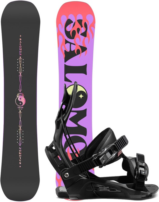 SALOMON OH YEAH 143 2025 inkl. FLOW JUNO 2024 black - S