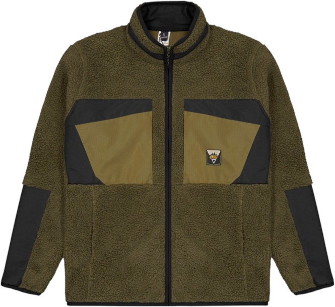 PICTURE PMBTON ZIP FLEECE Zip Fleece 2026 tobacco black - L