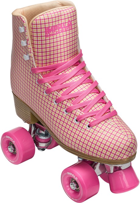 IMPALA QUAD SKATE Kinder Rollschuh pink tartan - 37