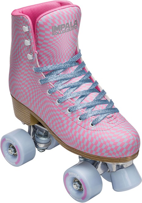 IMPALA QUAD SKATE Kinder Rollschuh wavy check - 35
