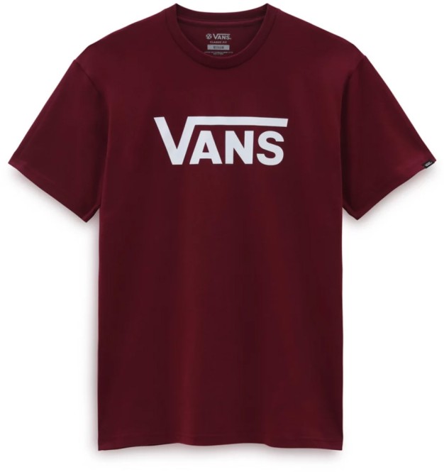 VANS CLASSIC T-Shirt 2025 burgundy/white - S