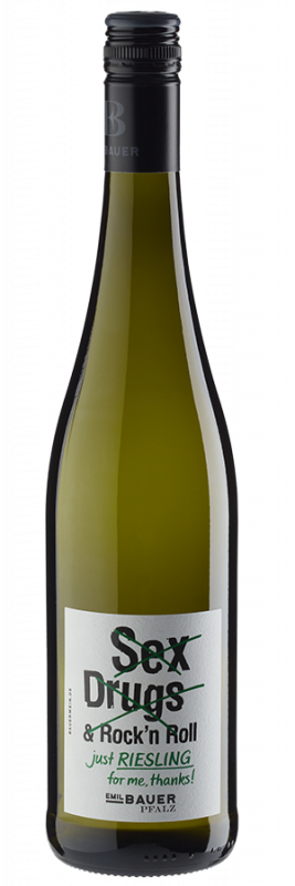 No Sex, Drugs & Rock'n Roll just Riesling trocken (2024) - Emil Bauer - Weißwein aus der Pfalz, Deutschland