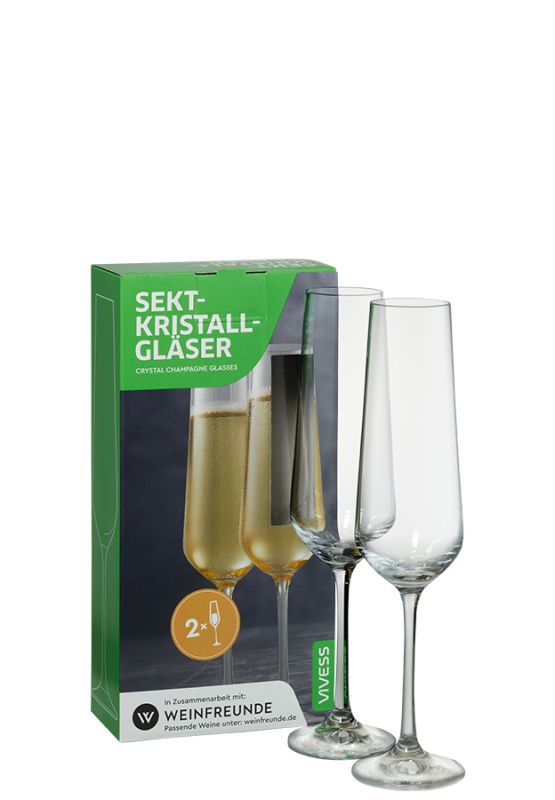 2er-Set Vivess Sekt-Kristallgläser - Vivess - Weinzubehör