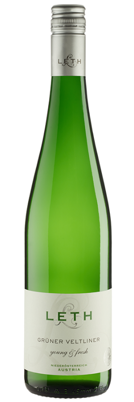 young & fresh Grüner Veltliner Niederösterreich Bio (2023) - Leth - Weißwein aus Österreich