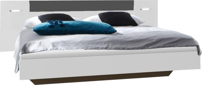 140x200 Futonbett ANGIE inkl. LED-Beleuchtung von WIMEX weiß