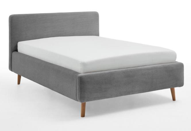 140x200 Polsterbett MATTIS mit Bettkasten von Meise Möbel Grau