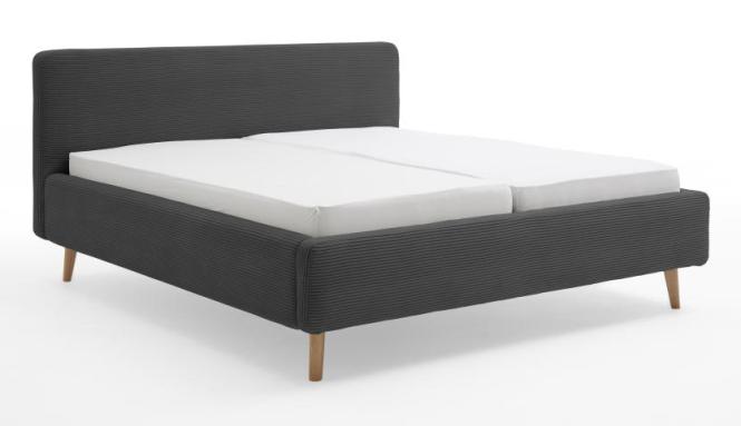 140x200 Polsterbett MATTIS von Meise Möbel Anthrazit
