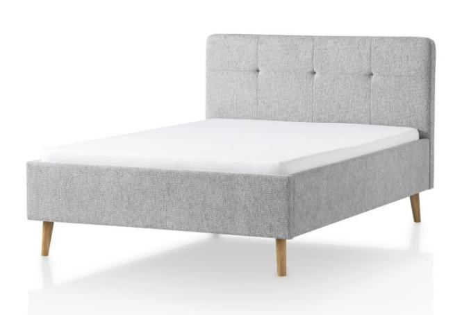 140x200 Polsterbett SMART von Meise Möbel Grau