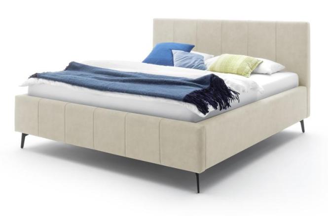 160x200 Polsterbett LIZZANO inkl. belüftetem Bettkasten und Federholzrahmen von Meise Möbel Beige