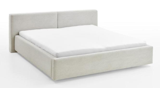 180x200 Polsterbett CUBE inkl. Bettkasten und Matratze von Meise Möbel Beige