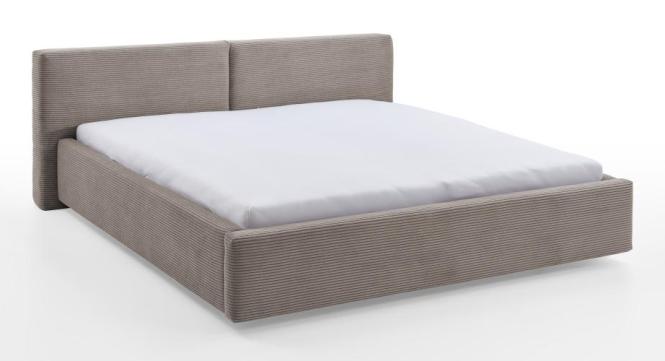 180x200 Polsterbett CUBE inkl. Bettkasten und Matratze von Meise Möbel Taupe
