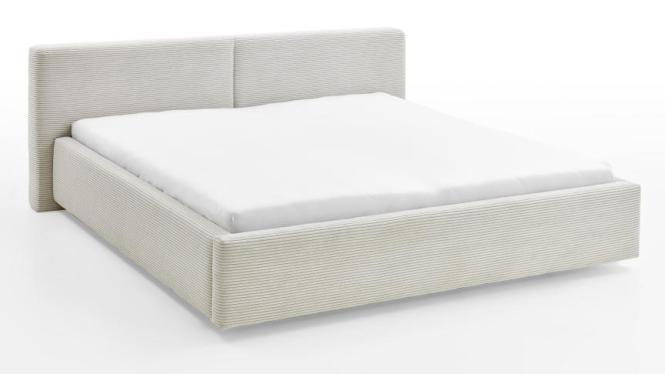 180x200 Polsterbett CUBE von Meise Möbel Taupe