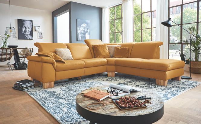 Wohnlandschaft Leder Punch Dijon