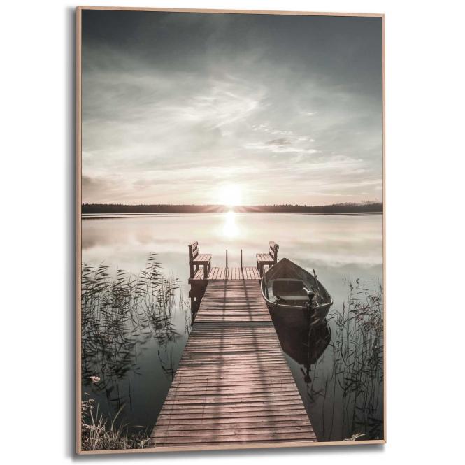 Wandbild SCANDIC Jetty Slim Frame Wood ca. 50x70 cm SMF47982