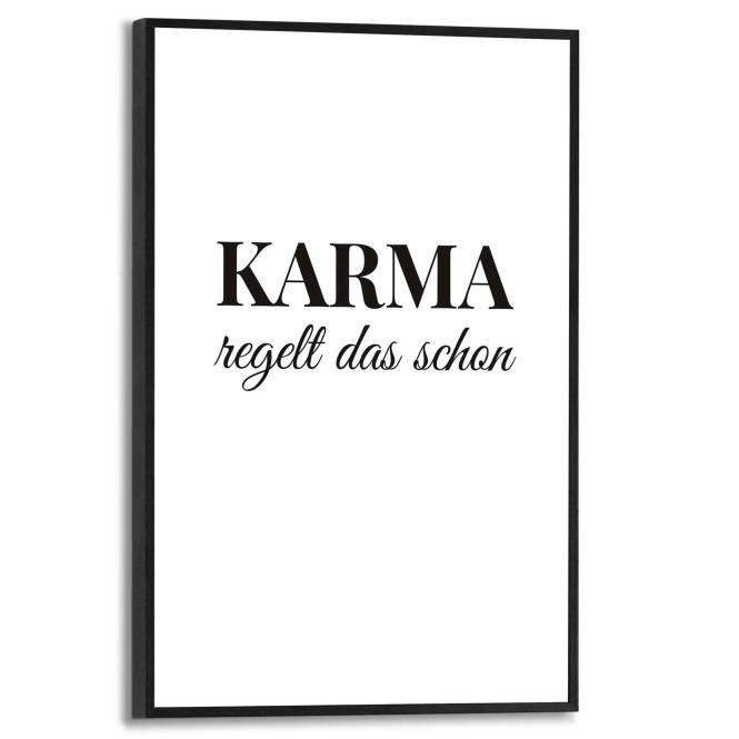 Wandbild KARMA Slim Frame Black ca. 20x30 cm SMF84817