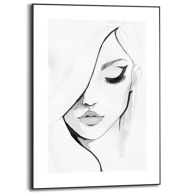 Wandbild FEMALE Slim Frame Black ca. 50x70 cm SMF84831