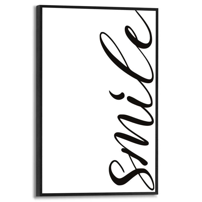 Wandbild SMILE Slim Frame Black ca. 20x30 cm SMF87234