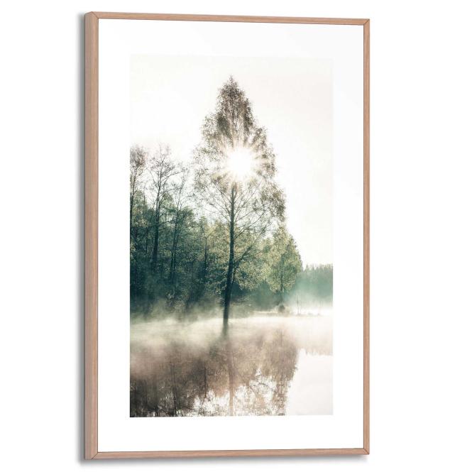 Wandbild SUNNY Tree Slim Frame Wood ca. 20x30 cm SMF87252