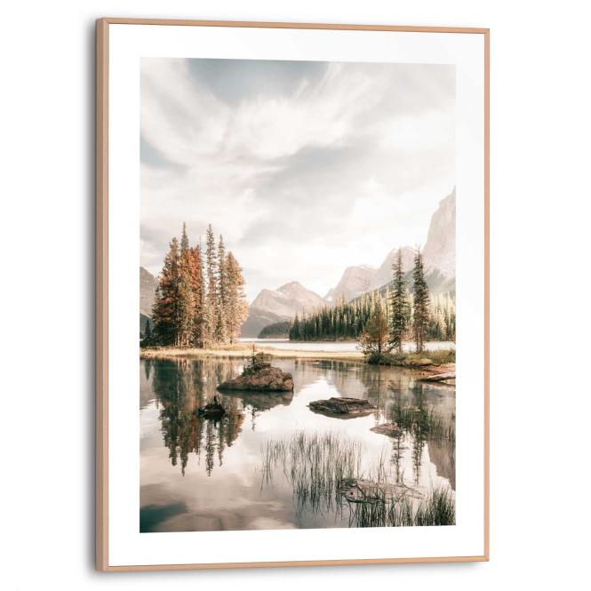 Wandbild SPIRIT Island Slim Frame Wood ca. 30x40 cm SMF87262