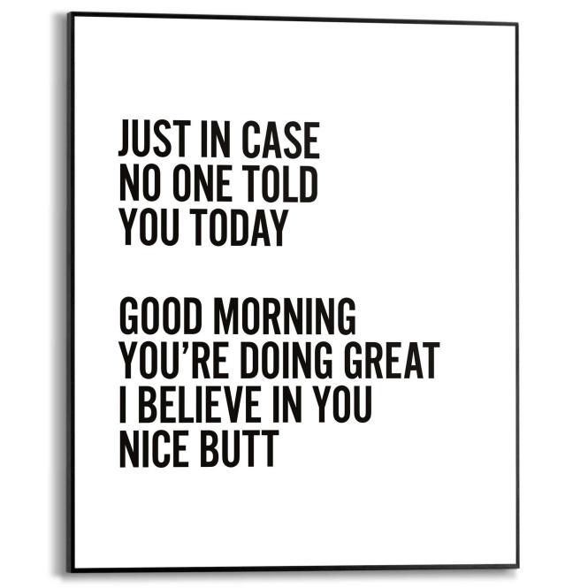 Wandbild NICE BUTT Slim Frame Black ca. 40x50 cm SMF88524