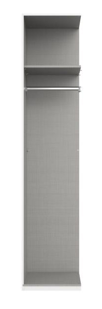 Anbauelement Breite ca. 44 cm inkl. 1 Boden und 1 Kleiderstange EASY PLUS A von Wimex / Weiß