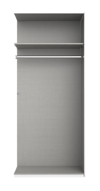 Anbauelement ca. 90 cm breit inkl. 1 Boden und 1 Kleiderstange EASY PLUS von Wimex Graphit