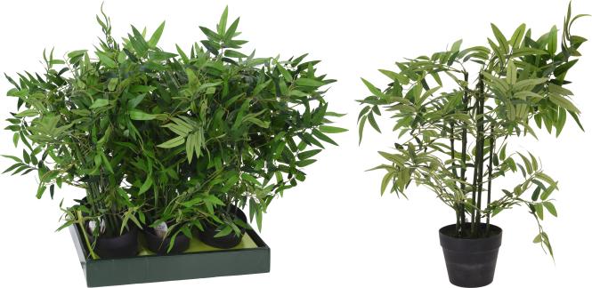 BAMBOO Dekopflanze inkl Topf 60 cm Grün