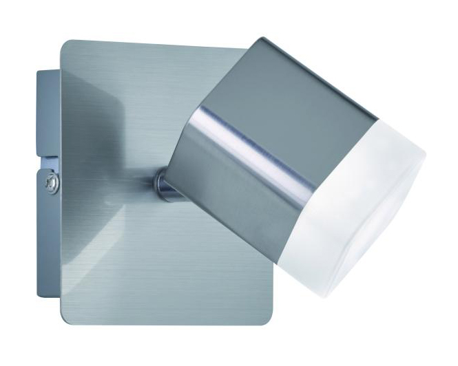 Deckenleuchte ROUBAIX Einflammig von REALITY Leuchten Metall Nickel Matt / Acryl weiß