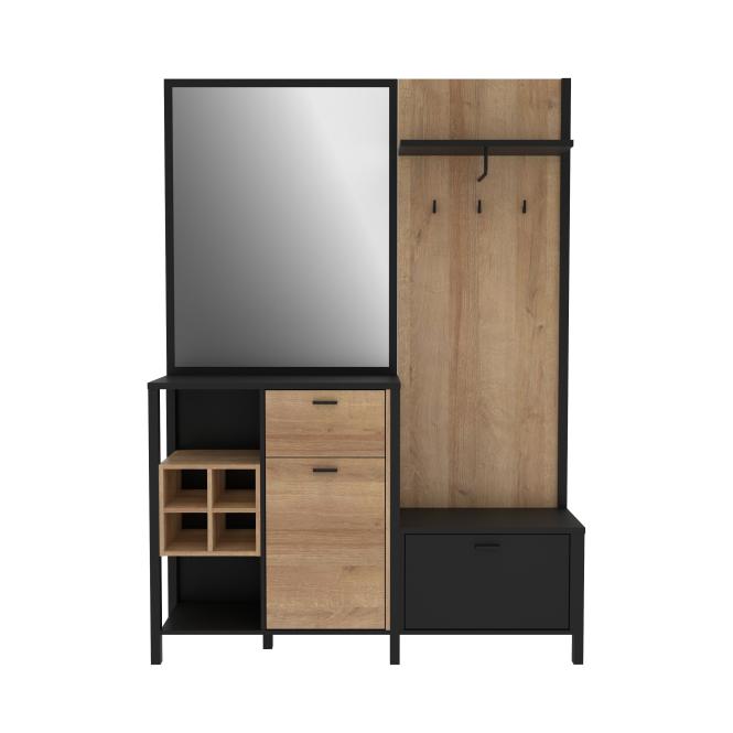 Garderobe HIGH ROCK von Forte schwarz/braun