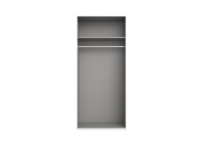 Grundelement ca. 90 cm breit inkl. 1 Boden und 1 Kleiderstange EASY PLUS von Wimex Graphit