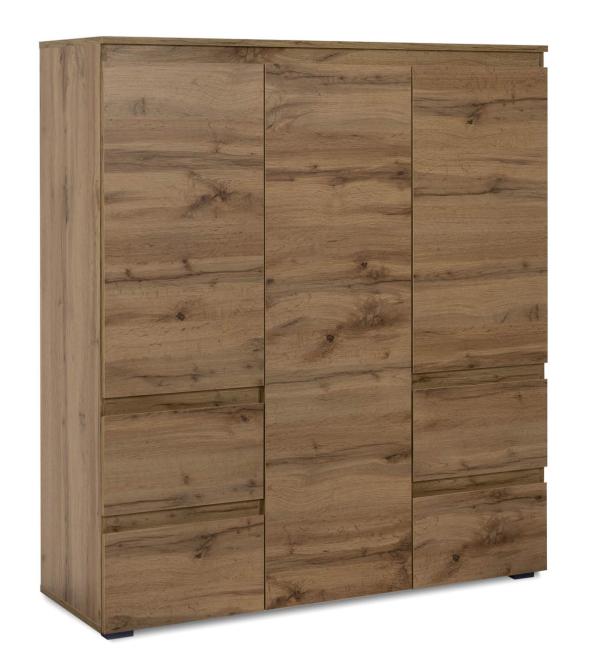 Highboard ca. 116x40x131 cm Honig-Eiche