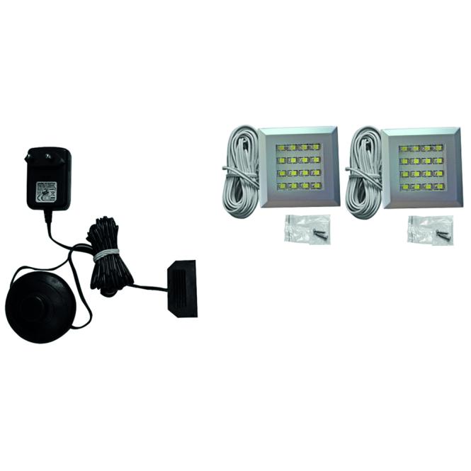 LED Beleuchtung 2-pkt IZLED09-02 von Forte Warm Weiss