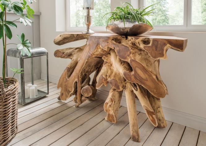 Konsole ROOT Teak Holz Braun