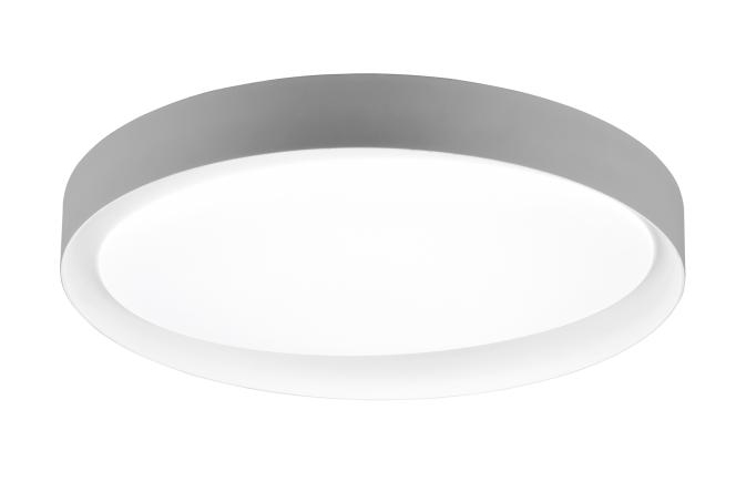 LED-Deckenleuchte ZETA 24W 2500lm von REALITY Leuchten R62712411 Hellgrau / Weiß