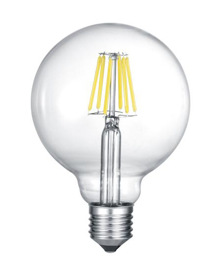 LED-Glas-Filament-LM E27 Globe von TRIO Leuchten 986-6810 Weiß